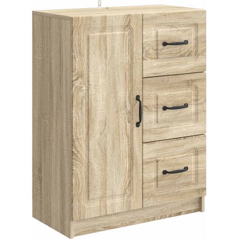 Aparador Roble Sonoma 66 x 34,5 x 87 cm Madera de Ingeniería vidaXL