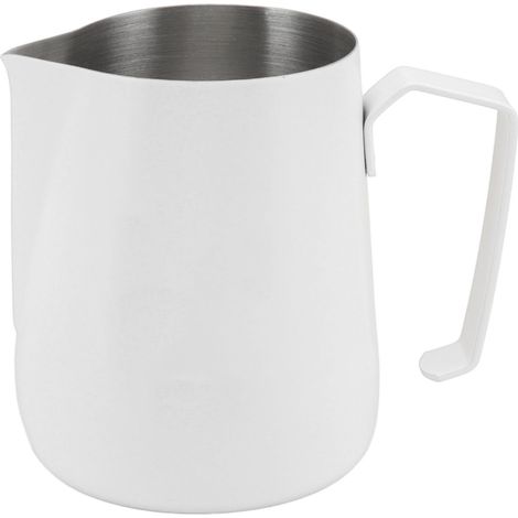 Pichet à lait 450ml pour café, barista ou maison – acier inoxydable 304 avec bec verseur et design une pièce, capacité généreuse (1 pièce) (1/5)