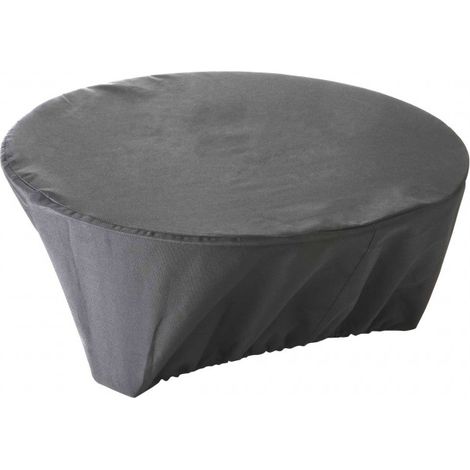 Housse de brasero imperméable D 60 x H 30 cm – Toile Oxford 220g/m² enduit PVC – Système d'accroche élastique – Couleur anthracite – Green Club
