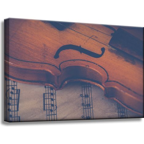 Leinwanddruck Musik Violine Fiddle 60x40 cm