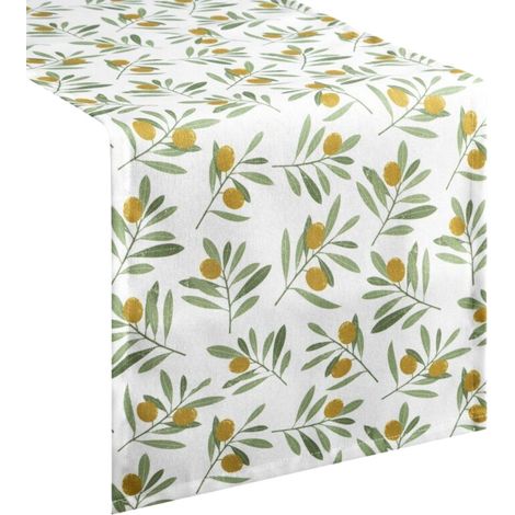 Tappeto runner antimacchia con olive Erin 40x140 cm (1/5)