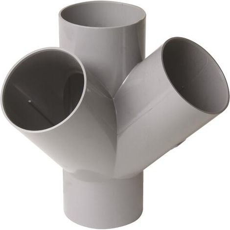 Culotte 45° PVC double équerre FØ100mm Nicoll -NF-