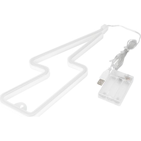 Lumières décoratives LED pour fêtes à domicile, bars, chambres et autres pièces, avec motifs lumineux et néon, et lumière blanche à double usage alimentée par USB. (1/5)