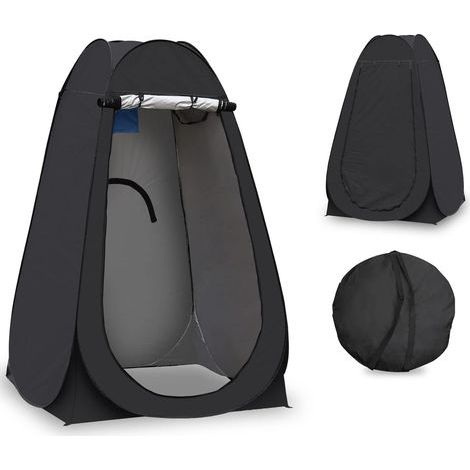 Tente de Toilette Pop Up Toilette Cabinet de Changement Anti-UV Tente de Douche pour la Plage, la pêche, Le Bain, l'extérieur, avec Un Sac de Transport (1/4)