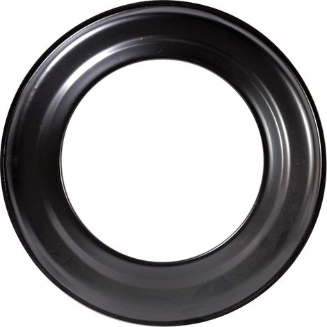 FIREFIX R160/R - Rosetta per canna fumaria da 2 mm, diametro 160 mm, per stufe e camini, Senotherm, colore: Nero