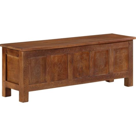 Truhe 110x30x40 cm Massivholz Mango