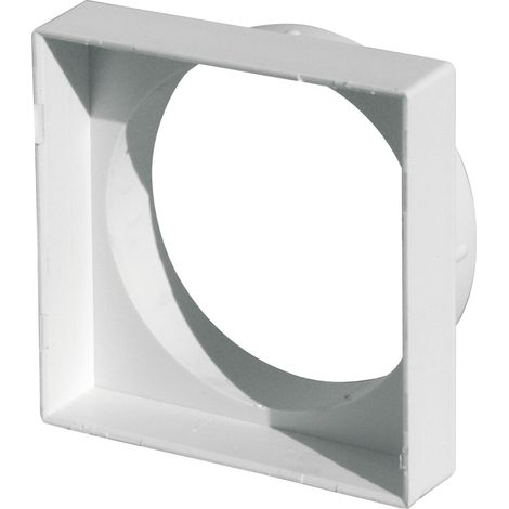 Adaptateur 101 x 101 mm pour grille d'air sur tube Ø100 mm - First Plast