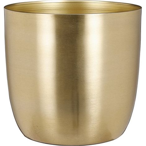 Cache-pot d'Intérieur Design Moderne et Chic Doré H21 x Ø22 cm - PANGIVO (1/4)