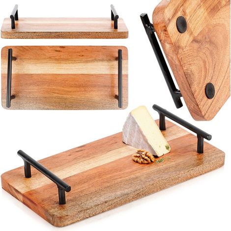 Vassoio da portata in legno per snack, carni e formaggi 30x15 cm (1/5)