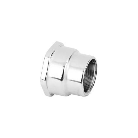 Manicotto Ridotto FF Ottone Cromo Caval 3/8 x 1/2 10 Pezzi