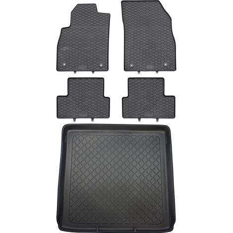 Opel Astra IV J Kombi de 09.2010 a 03.2016 SET - Alfombrillas de goma para coche + alfombrilla para maletero