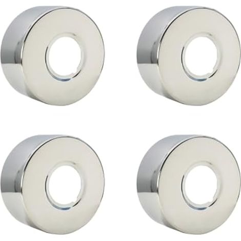 Rosace Mitigeur Douche Acier Inoxydable (3/4) Ø 27 mm x Ø 66 mm x hauteur 30 mm 4pcs, Rosace Robinet, Garniture Pour Robinet De Douche Muraux (4, 66x30mm Argent) (1/5)