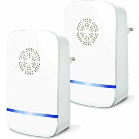 Repelente ultrasónico, repelente de mosquitos, repelente eléctrico de moscas, dispositivo repelente de ratones para interiores (paquete de 2) (1/5)