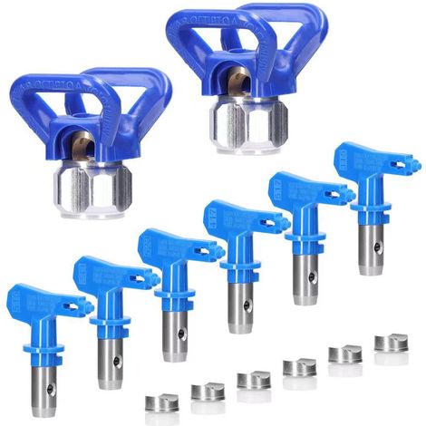 Airless-Farbdüsen-Set, umkehrbare Spritzmaschinen-Spitzen, Airless-Farbspritzdüsen-Set, Airless-Sprühgerät, Sprühmaschinen-Zubehör