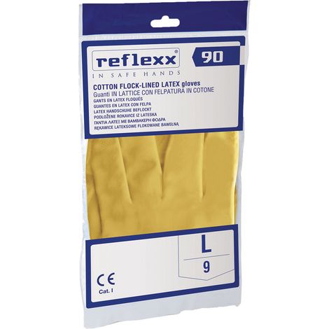 Guanti Lattice Naturale Casalinghi l 10 Coppia Reflexx