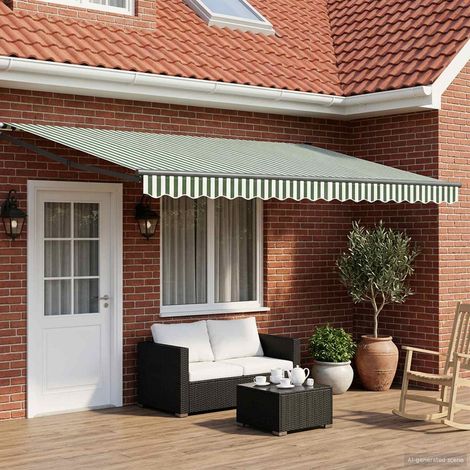 Toldo Retráctil Eléctrico Verde, , Antracita 4,5 x 3 m