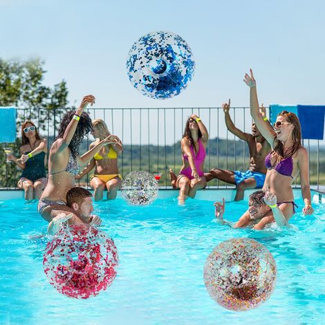 Stück kreative, lustige, bunte aufblasbare PVC-Wasserbälle für den Strand, geeignet für den Pool im Freien im Sommer
