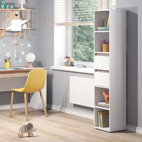 Librería Robert, Blanco, 36.2 x 171 cm, Vicco (1/5)