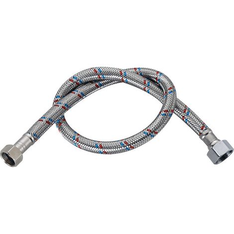Three flexible connecting hoses, European standard 3/8-304 stainless steel wire, 20cm long [copper cap], suitable for mixer faucets, sinks, etc. (1/4)