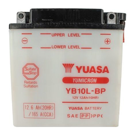 LEDLUX HE01080 Batteria Moto YUASA YB10L-BP Potenziata 12V 12Ah 165A (1/3)