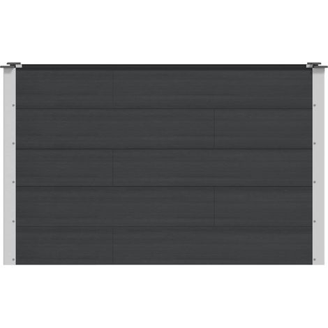Maison Exclusive - Letto rialzato da giardino Nero 150 x 50 x 91 cm
