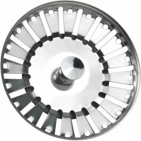 bouchon évier cuisine, Filtre à évier de Cuisine en acier inoxydable, bouchon de panier en acier inoxydable, filtre évier pour bonde évier cuisine (diamètre: 84mm)