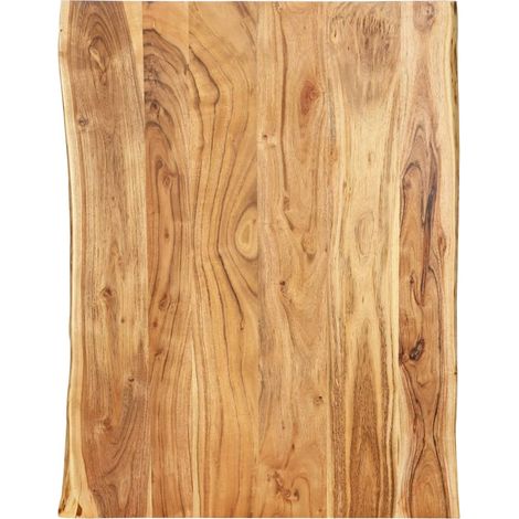 Dessus de table Bois d'acacia massif 80x(50-60)x2,5 cm (1/5)