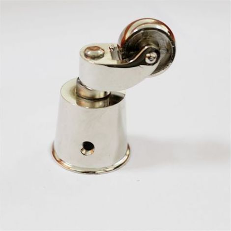 1 Piece Solid Brass Swivel Casters with Screw Mount - Antique Vintage Style - Universal Furniture Casters for Sofas and Tables (1/5)