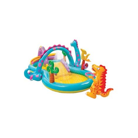 PISCINA GONFIABILE  DINOSAURI  +3 ANNI  cm. 302x229x112h. peso kg.8,10 (57135)    INTEX