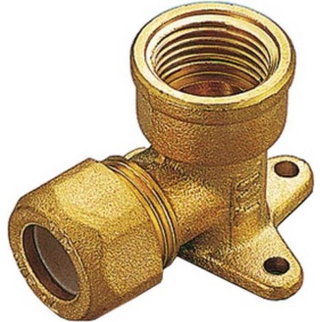 10 x GOMITO OTTONE FLANGIATO BICONO F/GAS 12X1/2 PES