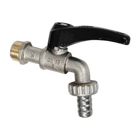 RUBINETTO PORTAGOMMA A SFERA LEVA NERA Misura: 1/2" (DN 15) 15 bar/217.5 psi