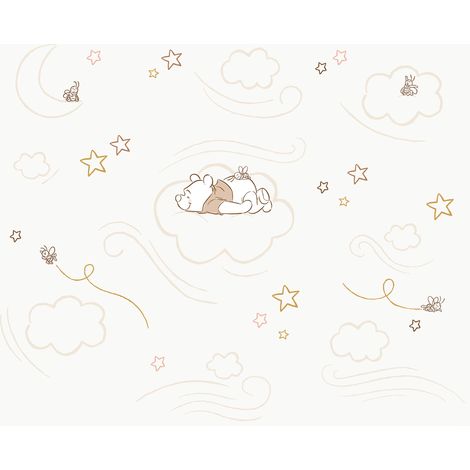 Komar Wandtapete - Disney Winnie the Pooh Sleepy Little Bear - 250 x 300 cm - Vlies - für Kinderzimmer (1/3)