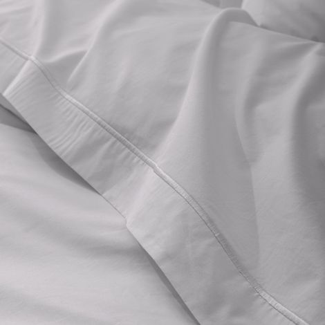 Drap plat percale de coton peigné "Julian" toutes dimensions Coton Pur - Julian Perle - - Julian Perle - 180 x 290 cm pour lit 1 place
