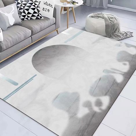 Tapis D Intérieur - Tapis Abstrait À Motif Géométrique - Fibre Microfibre Moyenne Pile - Dos En Polypropylène Anti-dérapant - Lavable En Machine - 80 x 160 cm (1/5)