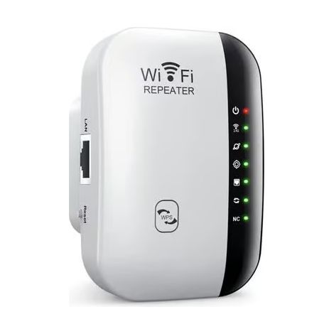 Amplificateur WiFi sans fil puissant – Répéteur WiFi 300 Mbps, Booster WiFi, Extenseur WiFi Facile à installer avec bouton WPS[297] (1/5)