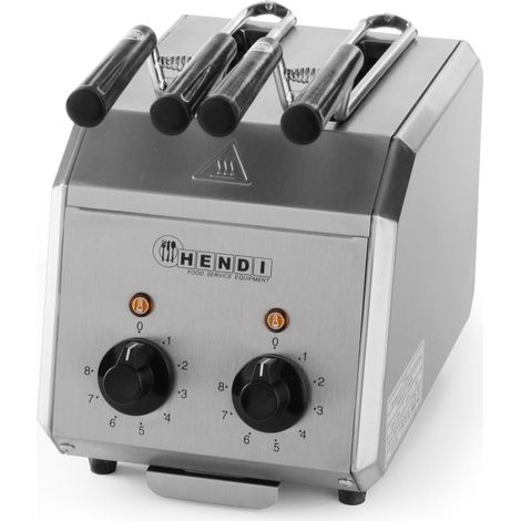 Tostadora de sándwiches con doble temporizador 1200W - Hendi 261163 (1/3)