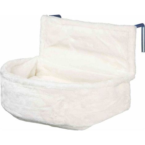 Sac Douillet pour radiateur pour Chats - Peluche Poil Court - Coussin réversible - Cadre métallique Solide - Support réglable - 47 × 49 × 38 cm (1/5)