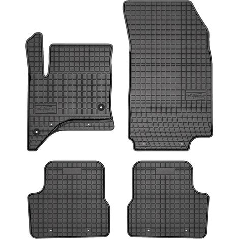 Tappetini per auto, compatibili con Fiat 600, realizzati in gomma resistente, colore nero. (1/5)