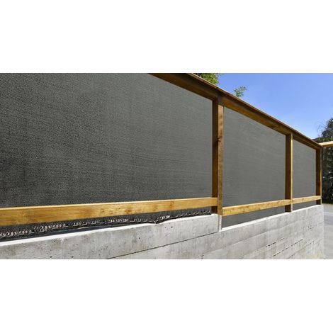 Malla de Ocultaci贸n Alta Premium antracita  230 gr. /m虏 de 1,5X50m (1/2)