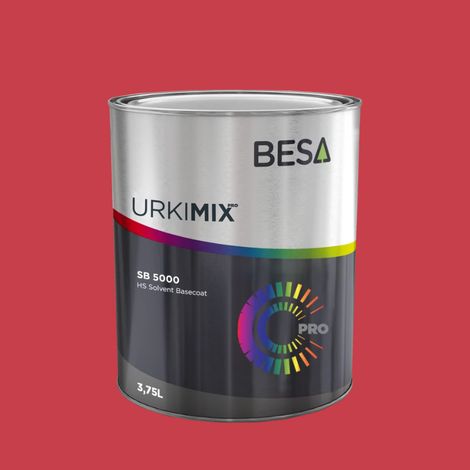 Pot de peinture Polyuréthane / bi composant Rouge Fraise RAL 3018  Brillant - 3 kg