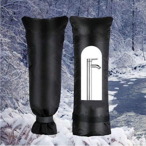 QAZQA Housse pour Robinet Exterieur, 2 Pièces Couvercles de Robinets Étanches pour Protéger du Gel, Protecteur de Veste de Robinet de Jardin Thermique Épaissi(70 x 38cm） (1/5)