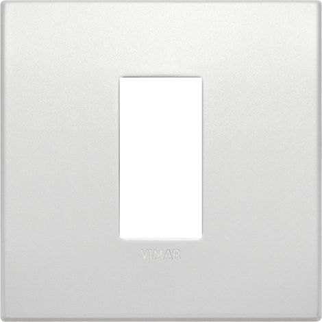 Placca Classic 1M perla matt scatola rotonda Vimar Arkè 19641.05