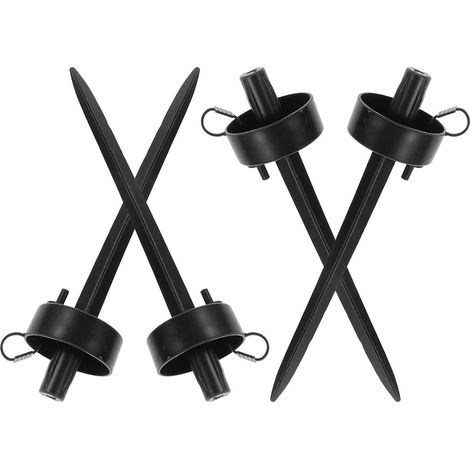 Piques D’arrosage Automatiques pour Plantes, 4 Pièces, Plastique Noir Contrôle des Valves, Usage Polyvalent pour Plantes D’intérieur, Jardinage et Bureau (1/5)