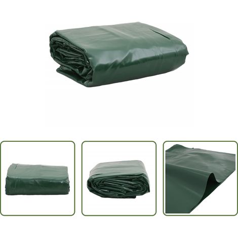 vidaXL Canvas - Abdeckplane Grün 3,5x5 m 650 g/m² (1/5)