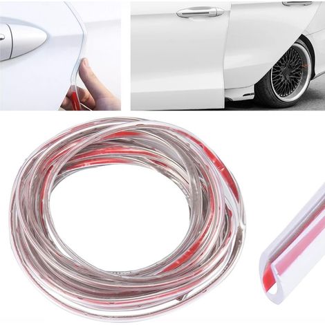Protection Portiere Voiture, 5M Car Edge Trim Seal Pad de Protecteur de Bord de Porte de Voiture en forme de U(Transparent) (1/5)
