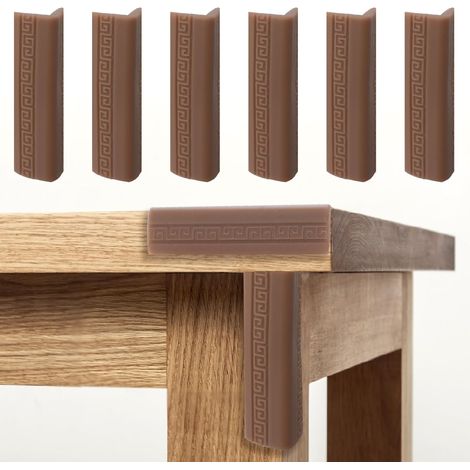 INCREWAY - 8 blocs d'angle autocollants en silicone pour plinthes (1/5)