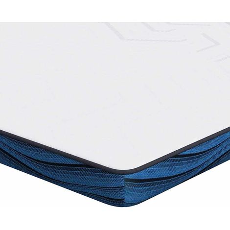 Surmatelas Blanc 140 x 190 cm Tissu jacquard