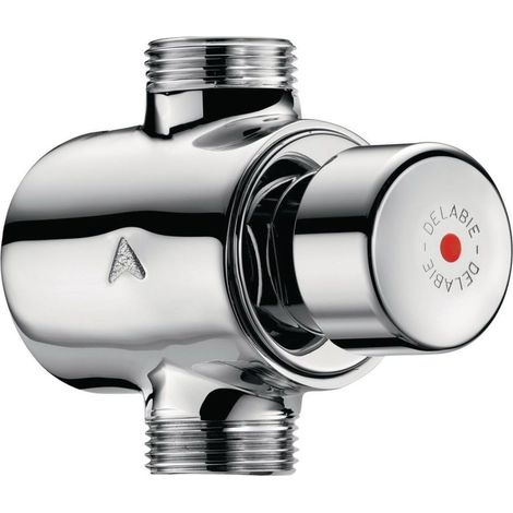 Vanne à fermeture automatique Delabie TEMPOSTOP G3/4B AP 12 l/min 30 secondes (1/2)