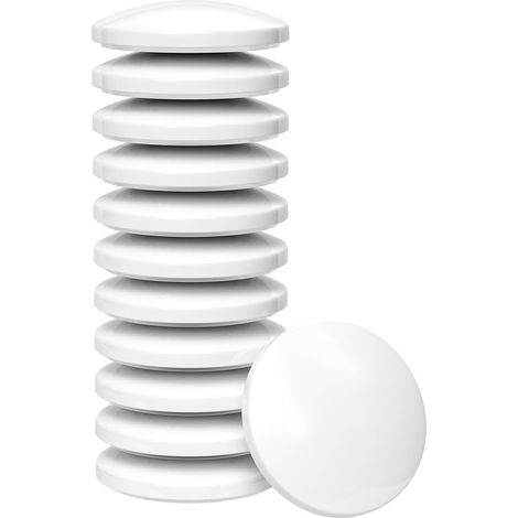 12 topes de puerta para interiores, topes adhesivos para puertas, amortiguadores para puertas de armarios, topes de puerta blancos para montaje en pared, amortiguadores de goma para puertas, topes pro (1/5)