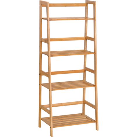 Etagère échelle 4 niveaux JUNON bambou (1/5)